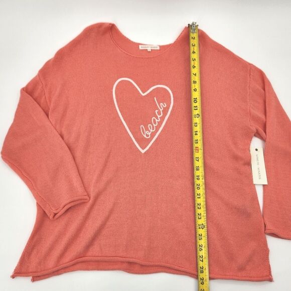 Madison + Hudson Knit Beach Sweater Womens Size 3X Coral Embroidered Boho - Picture 6 of 9